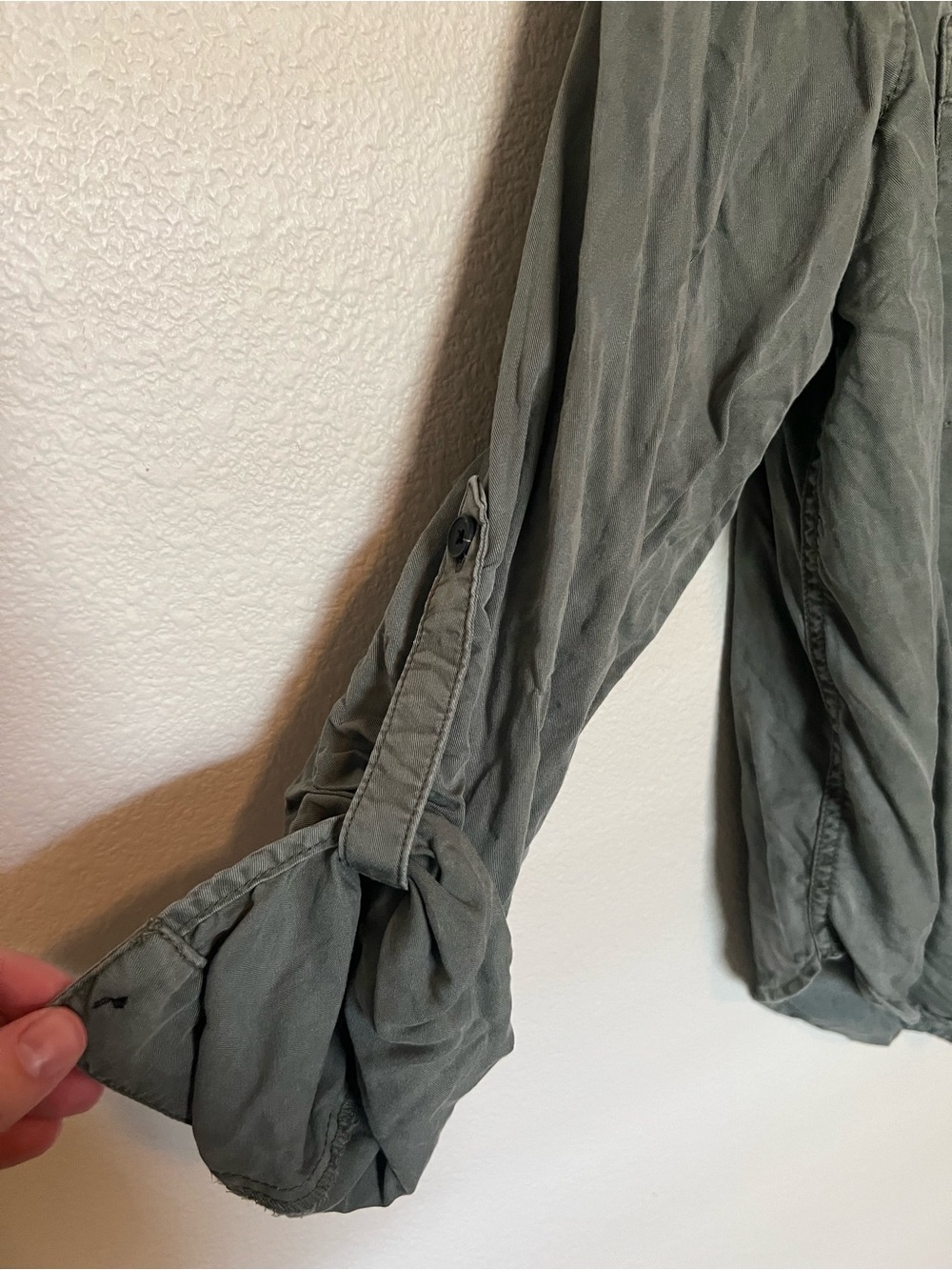 Universal Thread Green Button Up - Picture 2 of 6